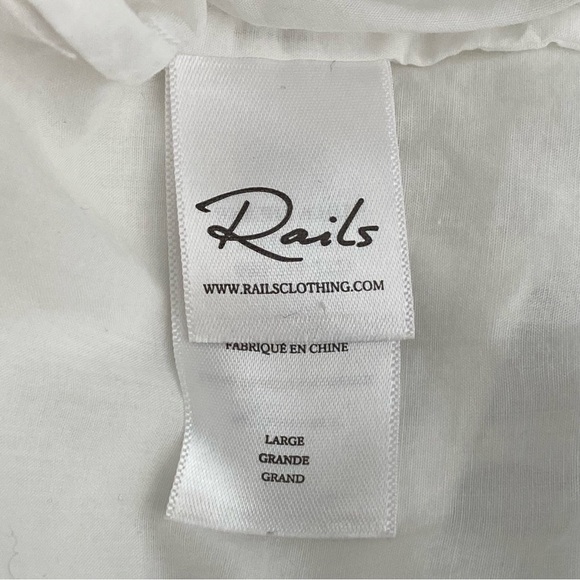 Rails Bright White Filomena Flutter Sleeve Blouse - Picture 10 of 13